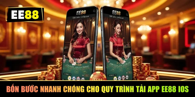 Bốn bước nhanh chóng cho quy trình tải app EE88 iOS