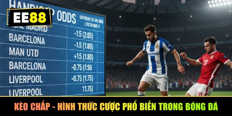 Kèo chấp - Hình thức cược phổ biến trong bóng đá