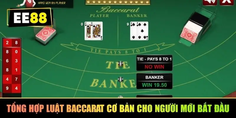 Tổng hợp luật Baccarat cơ bản cho người mới bắt đầu